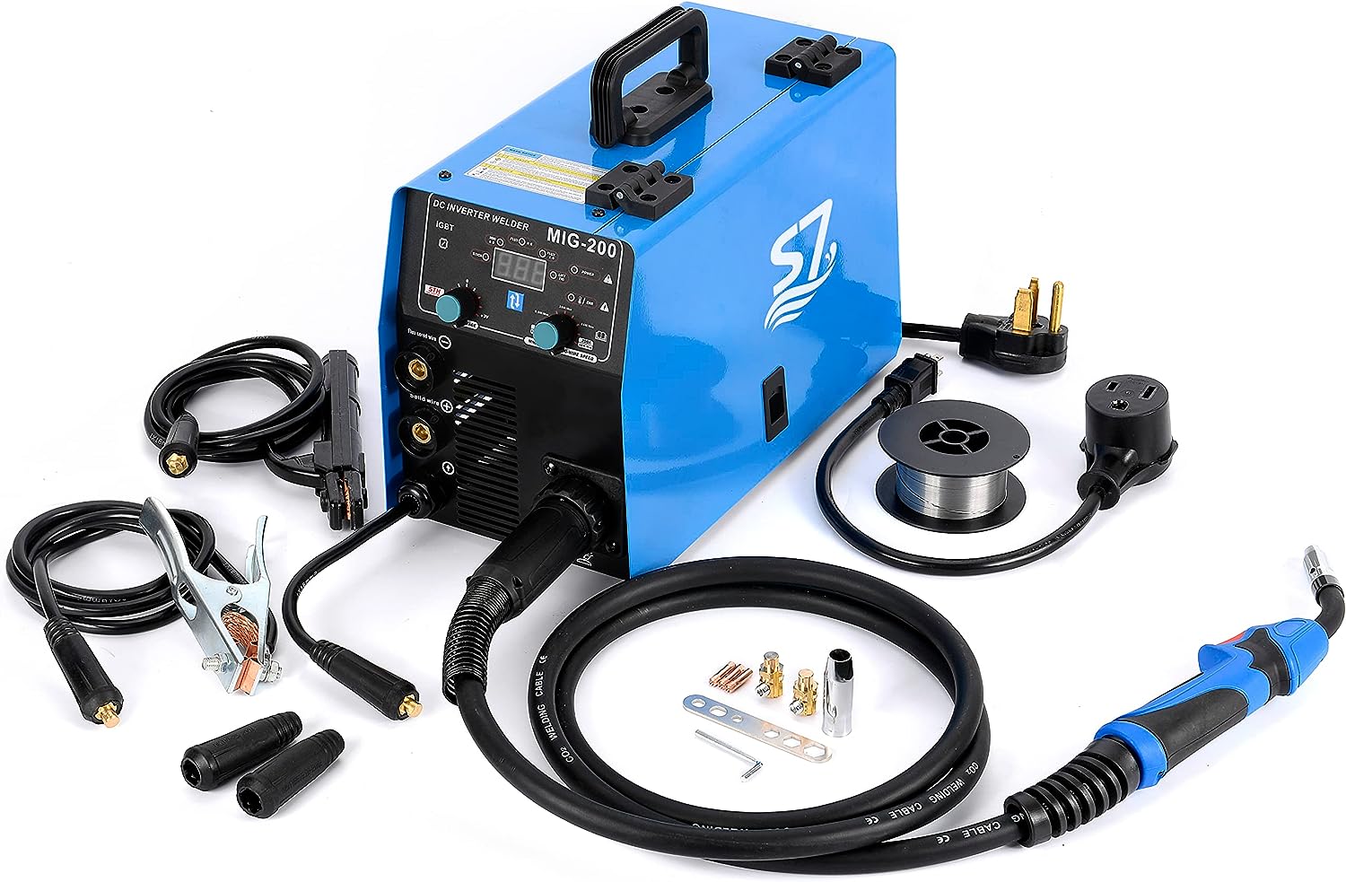 S7 200Amp MIG Welder,110V&220V 4 in 1 MIG&ARC&Lift TIG Gas/Gasless Inv – S7 -world